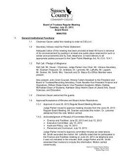 MINUTES July 23, 2013