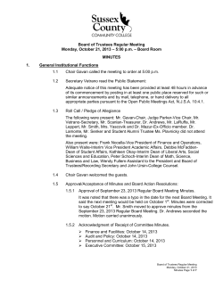 MINUTES&nbsp; October 21, 2013