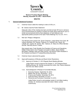 MINUTES&nbsp;November 25, 2013