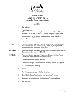 BOARD MEETING AND RETREAT AGENDA July 26, 2011