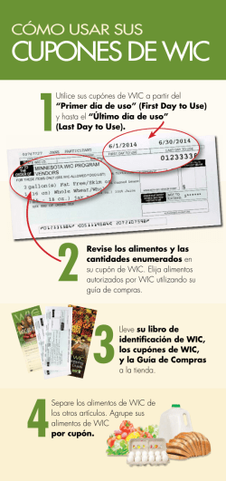 C mo Usar Sus Cupones de WIC (PDF: 750KB/2 pages)