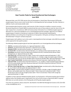 Heat Transfer Fluids for Bored Geothermal Heat Exchangers (PDF)