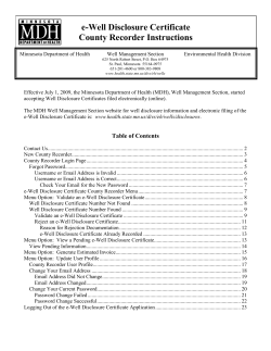 e-Well Disclosure Certificate County Recorder Instructions (PDF)