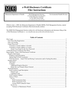 e-Well Disclosure Certificate Filer Instructions (PDF)