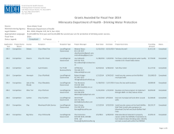 2014 Grant Awards (PDF: 750KB/8 pages)