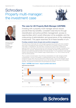 The case for UK Property Multi-Manager