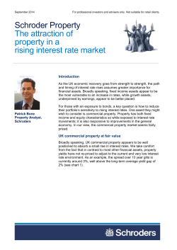 The attraction of property in a rising interest rate market