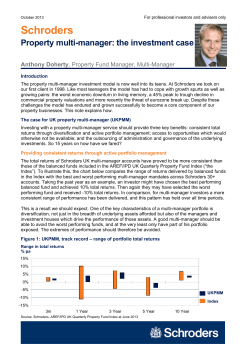 Property multi-manager: the investment case