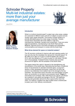 Multi-let industrial estates: more than just your average manufacturer