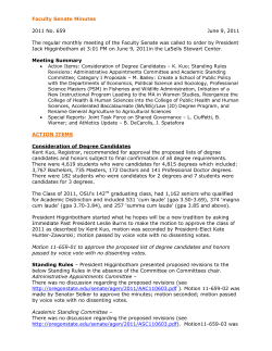 Approval of June 2011 Minutes