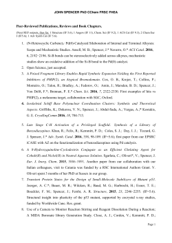 John Spencer published papers [PDF 491.21KB]