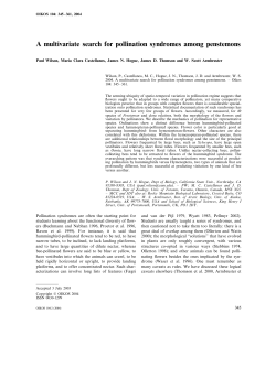 A multivariate search for pollination syndromes among penstemons.