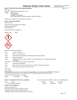 Material Safety Datasheet 15621 (PDF)