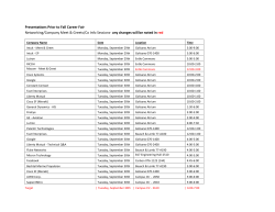interest sessions or table sits