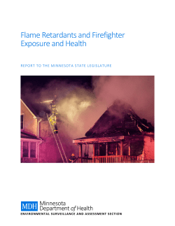 Flame Retardants and Firefighter Exposure and Health (PDF)