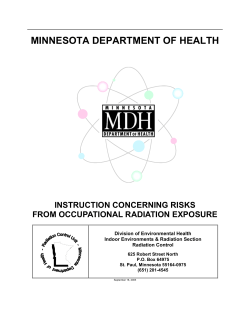 Occupational Radiation Exposure (PDF: 173KB/21 pages)