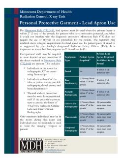 Lead Apron Use (PDF: 99KB/1page)