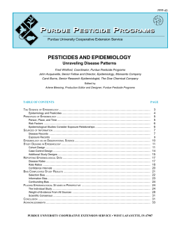 Pesticides and Epidemiology: Unraveling Disease Patterns (PDF: 510KB/33 pages)