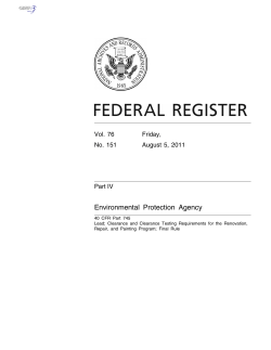 Federal Register/Vol. 76, No. 151/Friday, August 5, 2011/Rules and Regulations, page 47,924