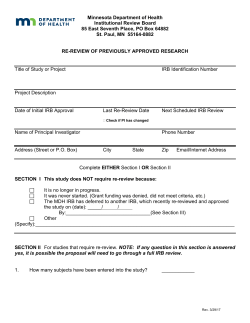 Re-review of previously approved research (PDF)