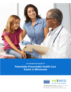 Potentially Preventable Health Care Events in Minnesota (PDF)