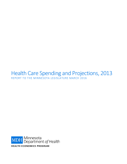 Health Care Spending and Projections, 2013