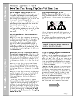 TB Contact Investigations - Vietnamese (PDF)