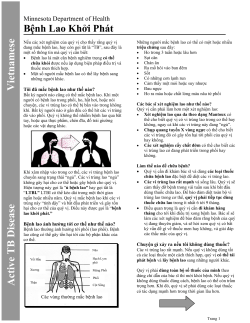 Active TB Disease - Vietnamese (PDF)