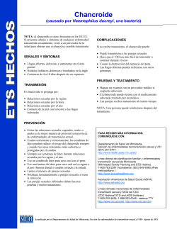 STD Facts: Chancroid - Spanish (PDF: 4KB/1 page)