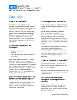 Measles - Spanish (PDF)