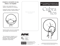 Cover Your Cough Brochure for Health Care - Spanish (PDF)