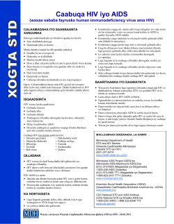 STD Facts: HIV/AIDS - Somali (PDF: 4 KB/1 page)