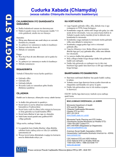 STD Facts: Chlamydia - Somali (PDF: 4KB/1 page)