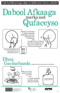 Cover Your Cough Poster for Schools - Somali (PDF)