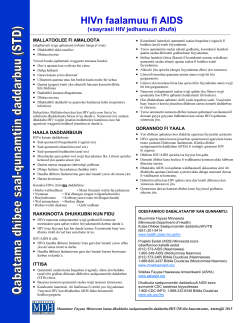 STD Facts: HIV/AIDS - Oromo (PDF: 6KB/1 page)