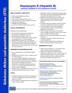 STD Facts: Hepatitis: Type B - Oromo (PDF: 6KB/1 page)