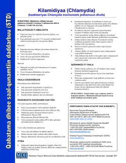 STD Facts: Chlamydia - Oromo (PDF: 6KB/1 page)