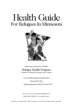 Health Guide for Refugees in Minnesota - English (PDF: 1.6MB/96 pages)