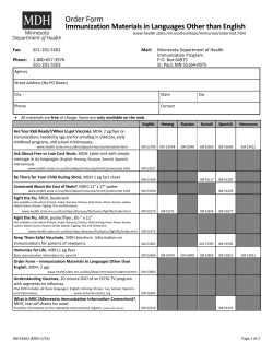 Order Form for Immunization Materials in Languages Other than English (PDF)