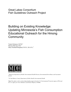 Building on Existing Knowledge: Updating Minnesota's Fish Consumption Educational Outreach for the Hmong Community - Full Report (PDF: 429KB/39 pages)