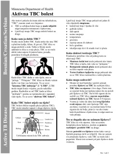 Active TB Disease - Bosnian/Croatian/Serbian (PDF: 115KB/2 pages)