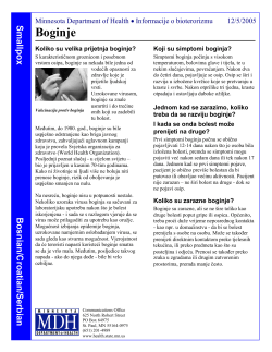 Smallpox - Bosnian/Croatian/Serbian (PDF: 122KB/2 pages)
