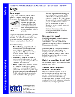 Plague - Bosnian/Croatian/Serbian (PDF: 234KB/2 pages)