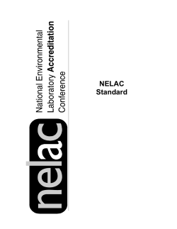 National Standards (2003 NELAC)