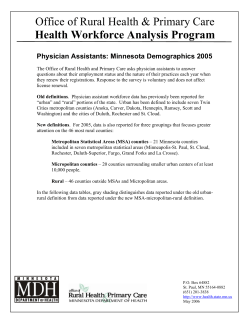 Physician Assistants: Minnesota Demographics 2005