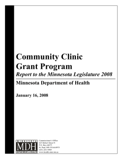 Community Clinic Grant Program