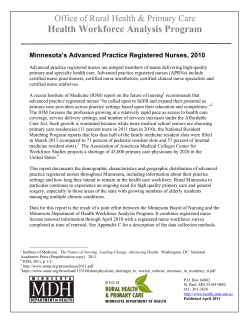 Advanced Practice Registered Nurses, 2010