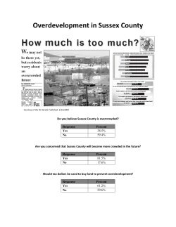 Topic 1 &ndash; Urban Sprawl/Overdevelopment in SC. (Published: 2-15-04;2-22-04)
