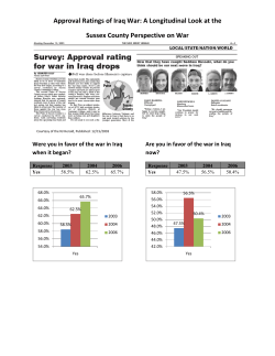 Topic 2 &ndash; The War in Iraq (Published: 12-15-03)