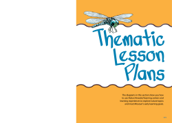 Thematic Lesson Plan Charts